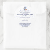 Mixer Bread Bakery Pastry Chef Food Product Label Runder Aufkleber (Tasche)