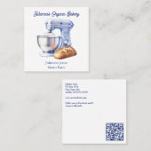 Mixer Bread Bakery Pastry Chef  Quadratische Visitenkarte (Vorne/Hinten)