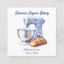 Mixer Bread Bakery Pastry Chef  Quadratische Visitenkarte