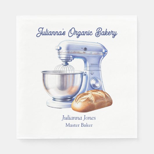 Mixer Bread Bakery Pastry Chef Serviette (Vorderseite)