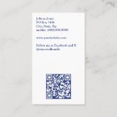 Mixer Bread Bakery Pastry Chef  Visitenkarte (Rückseite)