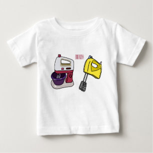 Mixer-Cartoon-Abbildung Baby T-shirt