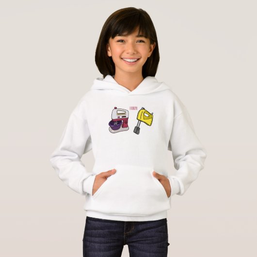 Mixer-Cartoon-Abbildung Hoodie (Vorne ganz)