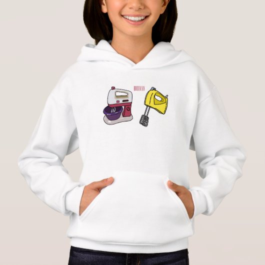 Mixer-Cartoon-Abbildung Hoodie (Vorderseite)