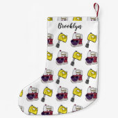 Mixer-Cartoon-Abbildung Kleiner Weihnachtsstrumpf (Rückseite)