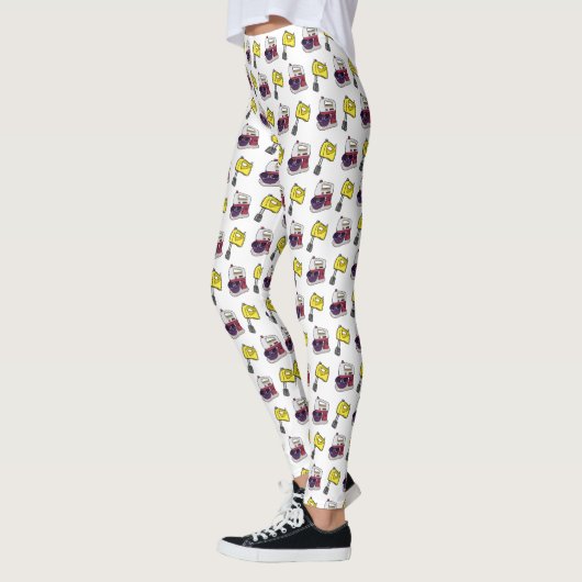Mixer-Cartoon-Abbildung Leggings (Links)