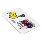 Mixer-Cartoon-Abbildung Magnet (Rechte Seite)