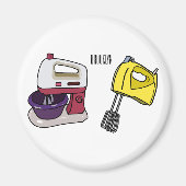 Mixer-Cartoon-Abbildung Magnet (Vorne)