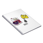 Mixer-Cartoon-Abbildung Notizblock (Rechte Seite)