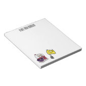 Mixer-Cartoon-Abbildung Notizblock (angewinkelt)