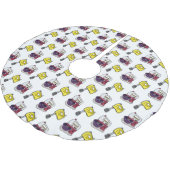 Mixer-Cartoon-Abbildung Polyester Weihnachtsbaumdecke (Schrägansicht)