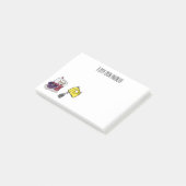 Mixer-Cartoon-Abbildung Post-it Klebezettel (angewinkelt)