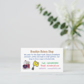 Mixer-Cartoon-Abbildung Visitenkarte (Stehend Vorderseite)