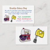 Mixer-Cartoon-Abbildung Visitenkarte (Vorne/Hinten)