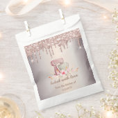 Mixer Flowers Rose Gold Glitter Drips Bakery Geschenktütchen (Ausgeschnitten)