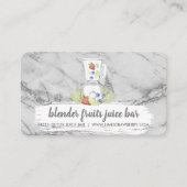 Mixer Frucht Gemischte Getränke Frischsaft Marmor Visitenkarte (Vorderseite)