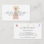 Mixer Frucht Gemischte Getränke Frischsaft Visitenkarte (Vorne/Hinten)