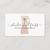 Mixer Frucht Gemischte Getränke Frischsaft Visitenkarte (Vorderseite)