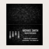 Mixer | Geometrischer Hintergrund Visitenkarten (Außenseite Aufgefaltet)