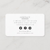 Mixer Kuchen + Bäckerei Pink Visitenkarte (Rückseite)