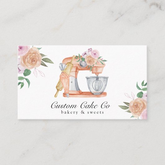 Mixer Kuchen + Bäckerei Visitenkarte (Vorderseite)