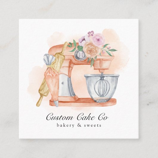 Mixer Kuchen + Bäckerei Visitenkarte (Vorderseite)