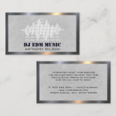 Mixer | Sound Engineer Producer | Qualifikationen Visitenkarte (Vorne/Hinten)