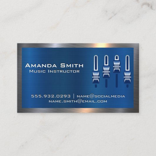 Mixer | Sound Engineer Visitenkarte (Vorderseite)