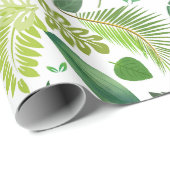 MixGreen Leaf Gemustert Geschenkpapier (Rolleneckpunkt)