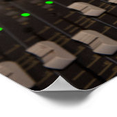 Mixing-Board-Faders Poster (Ecke)