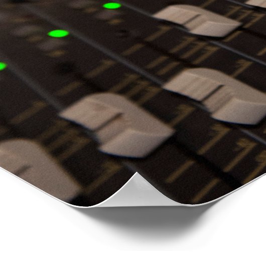 Mixing-Board-Faders Poster (Ecke)