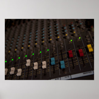 Mixing-Board-Faders Poster