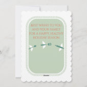 Mixing Bowl flüstert Utensilien Weihnachtskarte Feiertagskarte (Rückseite)