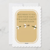 Mixing Bowl flüstert Utensilien Weihnachtskarte Feiertagskarte (Rückseite)