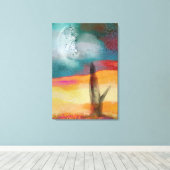 Mixing Tag und Nacht Leinwanddruck (Insitu (Holzboden))