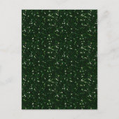 MIXMATCH DARK EMERALD GREEN WHITE GLITZER BACKGROU POSTKARTE (Vorderseite)