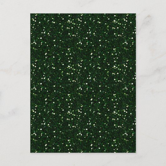 MIXMATCH DARK EMERALD GREEN WHITE GLITZER BACKGROU POSTKARTE (Vorderseite)