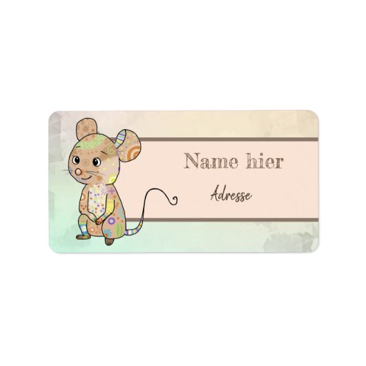 Mixmaus Adressaufkleber (Vorne)