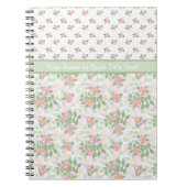 Mix'n'match Dog Rose Florals Spiral Notebook Notizblock (Vorderseite)