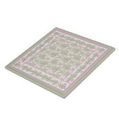 Mix'n'Match Pink Dogrose Muster Keramik Tile Fliese (Seite)