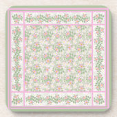 Mix'n'match Pink Dogrose Muster: Set der Untersetz Untersetzer (Vorderseite)