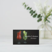 Mixologe Barkeeper Business Card Visitenkarte (Stehend Vorderseite)