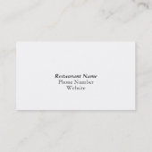 Mixologe Barkeeper Business Card Visitenkarte (Rückseite)