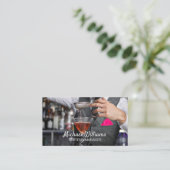Mixologe | Barkeeper Trinken Visitenkarte (Stehend Vorderseite)