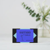 Mixologe Barkeeper Visitenkarten Visitenkarte (Stehend Vorderseite)