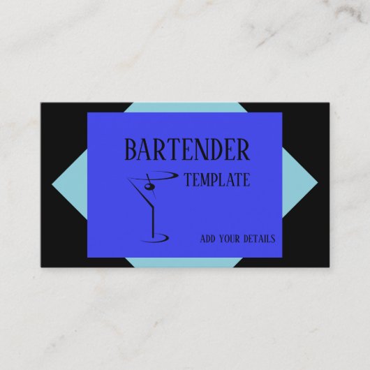 Mixologe Barkeeper Visitenkarten Visitenkarte (Vorderseite)