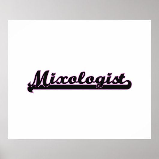 Mixologe Classic Job Design Poster (Vorne)