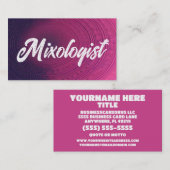 Mixologe Colorful Visitenkarte (Vorne/Hinten)