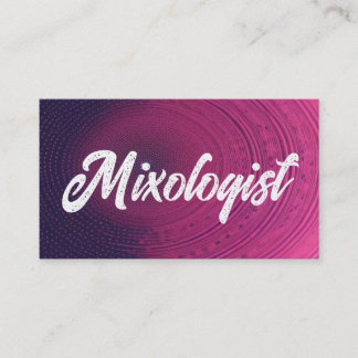 Mixologe Colorful Visitenkarte
