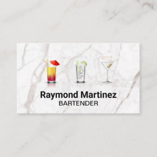 Mixologie   Cocktailgetränke   Marmor Visitenkarte